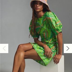 Farm Rio NWT puff sleeve mini dress
